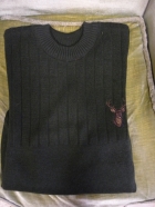 Kos Fashion kötött hímzett pulóver